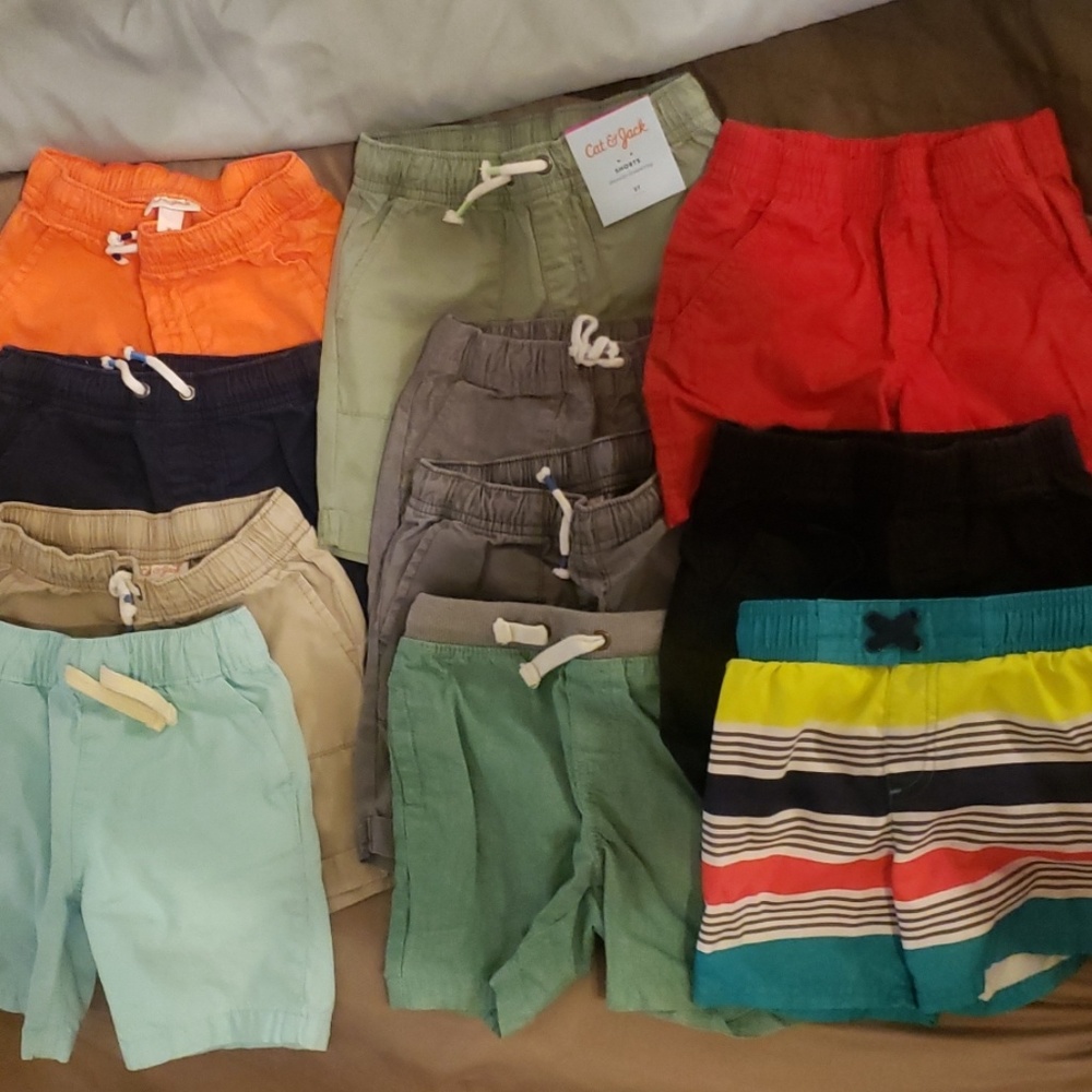 3t boys shorts and one pair of swimming trunks